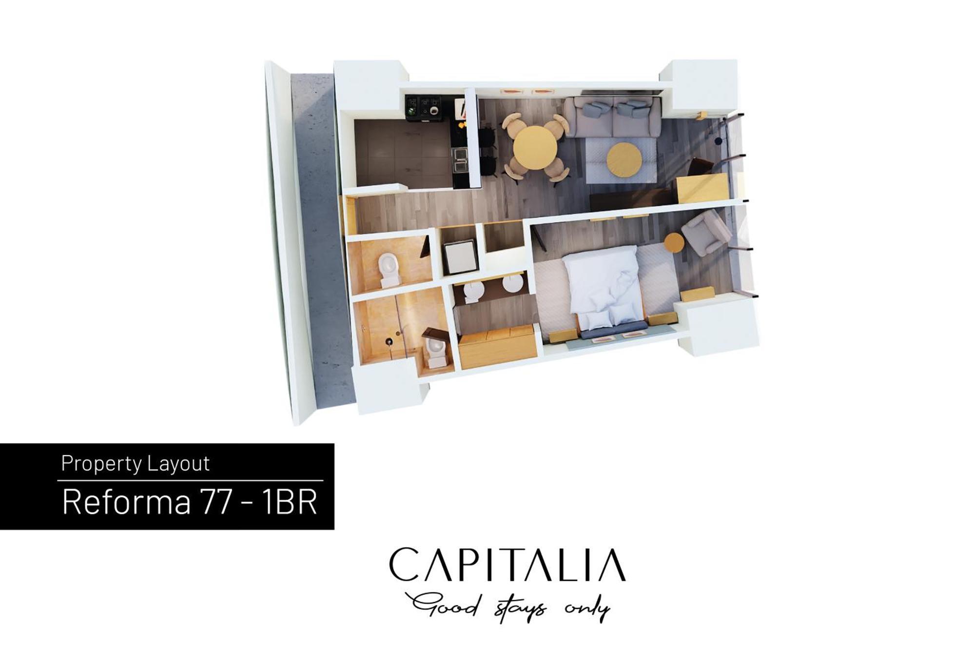 Capitalia - Apartments - Reforma Centro Mexico City Bilik gambar