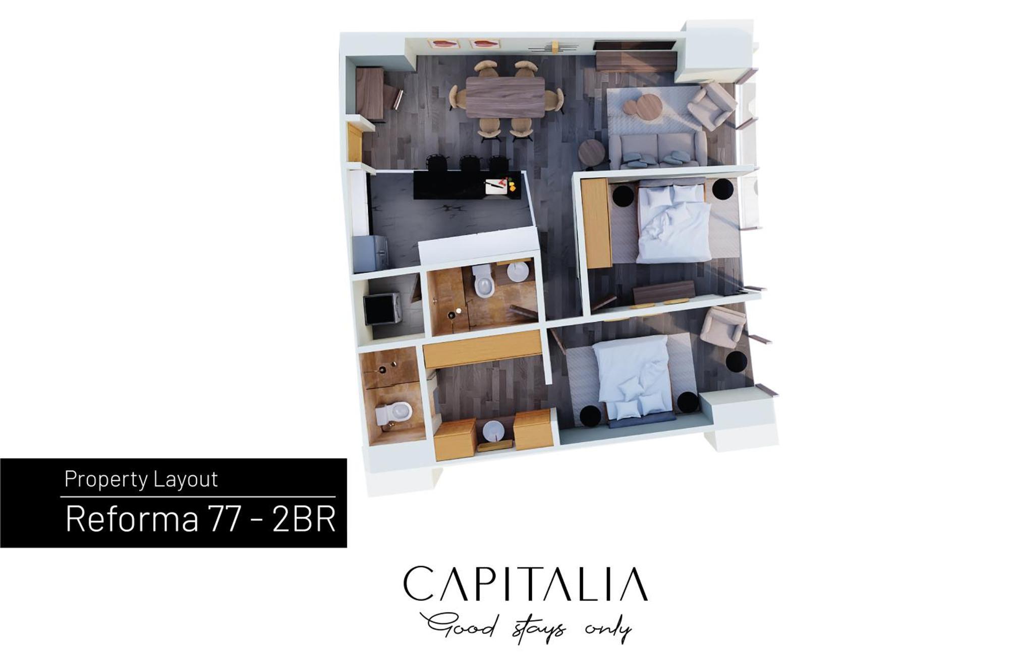 Capitalia - Apartments - Reforma Centro Mexico City Bilik gambar